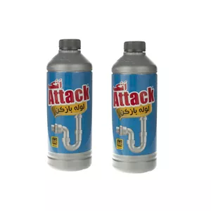 مایع لوله باز کن اتک مدل New-02 حجم 1 لیتر مجموعه 2 عددی