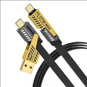 کابل تبدیل USB/USB-C به لایتنینگ/USB-C میراجت مدل Jet-337 طول 1 متر