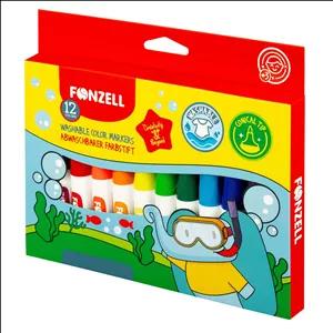ماژیک رنگ آمیری 12 رنگ جامبو فونزل مدل kids