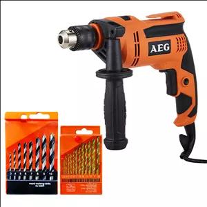 دریل چکشی 13 میلیمتری، 580 وات آ ا گ مدل SBE 580R به همراه مته چوب و آهن