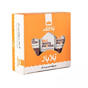 پروتئین بار سفیده تخم مرغ با طعم شکلات تلاونگ - 13 گرم بسته 12 عددی