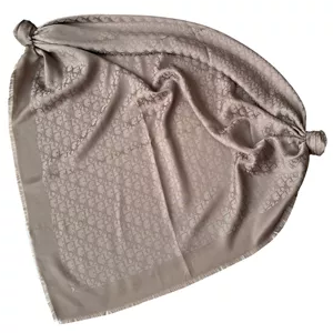 روسری زنانه مدل نخی ژاکارد اداری مهمانی قواره بزرگ 140 چهار فصل دور ریش