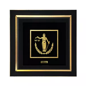 تابلو ورق طلا میداس مدل عدالت کد 1285