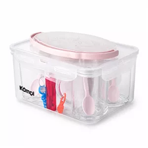 سبد پیک نیک 4 نفره کامل مدل پلاستیکی دسته‌دار\n