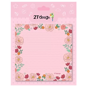 کاغذ یادداشت طوطی دیزاین مدل نوت پد طرح گل رز کد NP-30