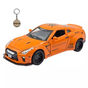 ماکت ماشین ناب سل مدل نیسان جی تی آر فلزی موزیکال چراغدار اسپرت NISSAN GTR SPORT به همراه جاسوییچی