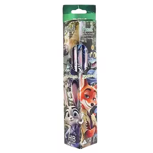 مداد مشکی با درجه سختی HB مدل ZOOTOPIA کد 129 بسته 12 عددی