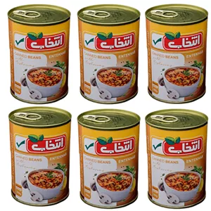 کنسرو عدسی انتخاب - 380 گرم بسته 6 عددی