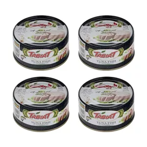 کنسرو ماهی تون در روغن گیاهی طبیعت - 180 گرم بسته 4 عددی
