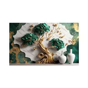  پادری مدل گل و طبیعت کد M35M001-MF0125 سایز 76x46 سانتی متر