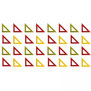 گونیا مدل ژله ای ۴۵ درجه بسته 32 عددی