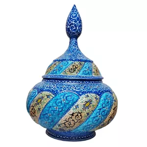 گزخوری میناکاری مسی مدل اسلیمی ختایی کد 678 