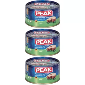 کنسرو ماهی گیدر و هوور در روغن گیاهی پیک - 180 گرم بسته 3 عددی