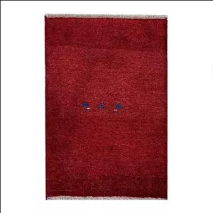 گبه دستبافت ۰.۵ متری مدل قشقایی زمینه قرمز