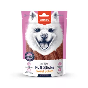 تشویقی سگ ونپی مدل Chewy Puff Stick طعم سیب‌زمینی وزن 100 گرم