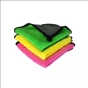دستمال نظافت خودرو مایکروفایبر مدل2025 بسته سه عددی 