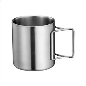 لیوان سفری مدل دسته تاشو کد STL35 گنجایش 0.35 لیتر