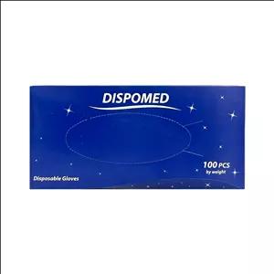 دستکش وینیل غیر پودری دیسپومد مدل 01L سایز بزرگ (L) بسته 100 عددی