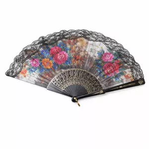 باد بزن مدل باغ گل کد q7