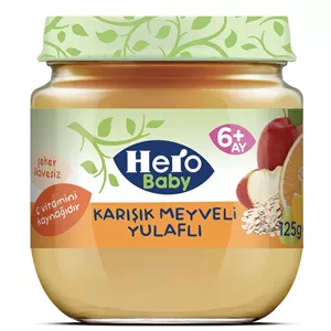 پوره میوه طعم مخلوط میوه و جودوسر هروبیبی - 125 گرم