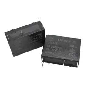 رله الکترونیکی 24 ولت 5 آمپر هونگفا مدل HF46F-G/24-HS1 بسته 2 عددی