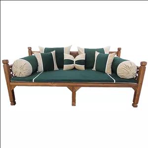 نیمکت چهار نفره مدل چوبی شاه نشین