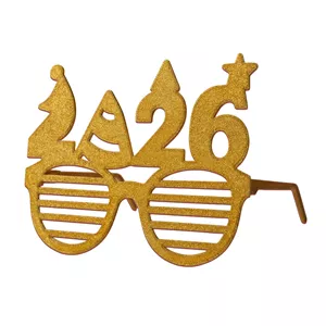 عینک تزیینی مدل فانتزی کریسمس طرح 2026