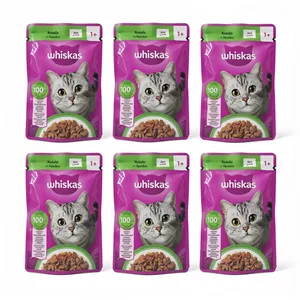 پوچ گربه بالغ ویسکاس مدل ژلی طعم بره وزن 85 گرم مجموعه 6 عددی
