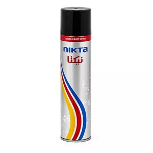 اسپری رنگ مشکی براق نیکتا مدل Paint Spray حجم 300 میلی‌لیتر