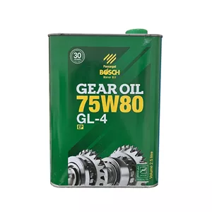روغن گیربکس بوش مدل 75w80 GL-4 حجم 2.5 لیتر