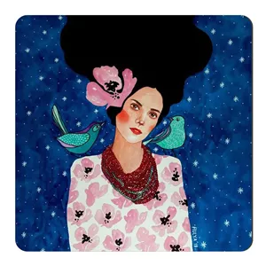  مگنت طرح بانو و پرندگان کد wmg800