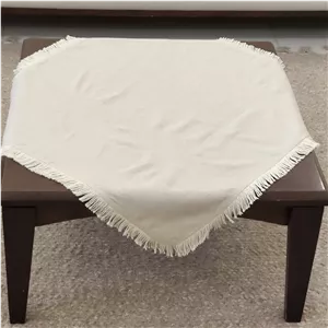 رومیزی مدل مربع دور ریشه سایز 80x80 سانتی‌متر