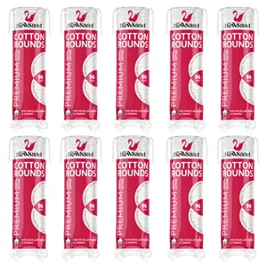 پد پاک‌کننده آرایش صورت نیوساد مدل Cotton-Rounds ده بسته 96 عددی