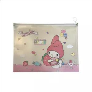 پوشه مدل زیپی طرح ملودی توت فرنگی