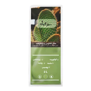خاک کاکتوس و ساکولنت سبز گیاه مدل sc1 حجم 2 لیتر