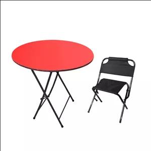 میز و صندلی سفری میزیمو مدل برزنتی پشتدار کد 7867