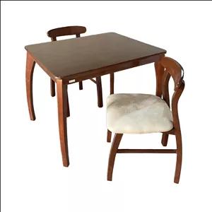 میز و صندلی ناهارخوری دو نفره گالری چوب آشنایی مدل Gh-Kh-Bog2