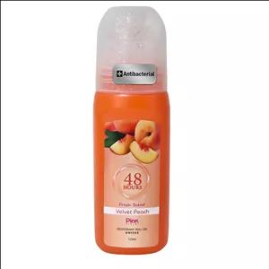 رول دئودورانت پینک ویژوآل مدل Velvet peach حجم 120 میلی‌لیتر