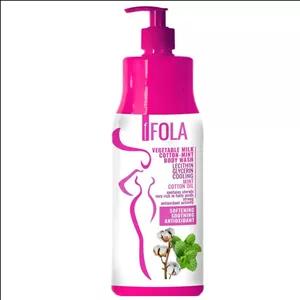 شامپو بدن اِف فُلا مدللستین با رایحه روغن پنبه و نعنا مناسب برای انواع پوست حجم 750 میلی لیتر