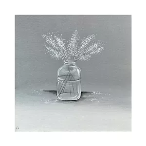 تابلو نقاشی اکریلیک به سبک رئالیسم طرح عروس کد 01