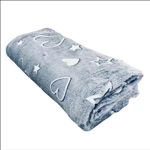 پتو مسافرتی 1 نفر ویراگیتا مدل شبنما ستاره لاو سایز 150x200 سانتی‌متر