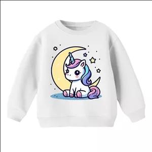 سویشرت بچگانه مدل تک شاخ و ماه  