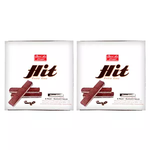 ویفر کاکائویی با کرم شیری شیرین عسل - 600 گرم مجموعه 2 عددی