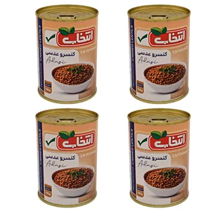 کنسرو عدسی انتخاب - 380 گرم بسته 4 عددی