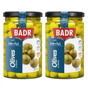 زیتون شور بدر - 650 گرم بسته 2 عددی