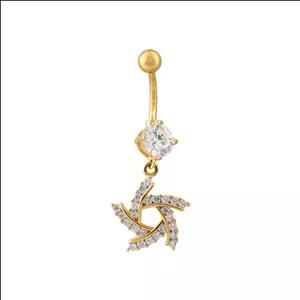 پیرسینگ ناف زنانه مدل ستاره کد 1792