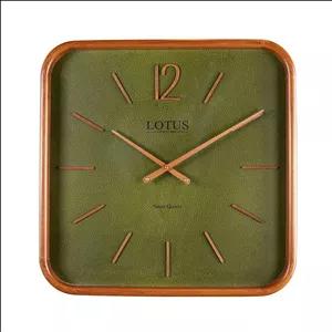 ساعت دیواری کوارتز لوتوس مدل WD-2323-BR/GREEN