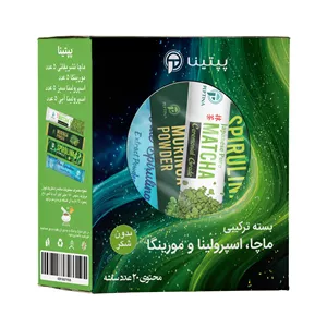 بسته ترکیبی ماچا، اسپیرولینا و مورینگا پپتینا - 10 گرم بسته 20 عددی