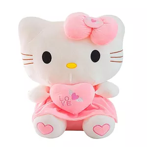 عروسک پولیشی مدل کیتی طرح Hello Kitty ارتفاع 27 سانتی متر