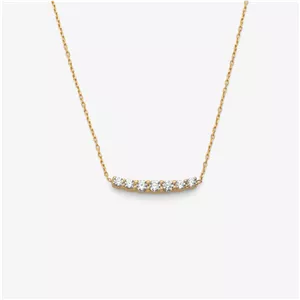 گردنبند طلا 18 عیار زنانه با زنجیر حلقه‌ای (فلامینگو) گلدم مدل pe153022 